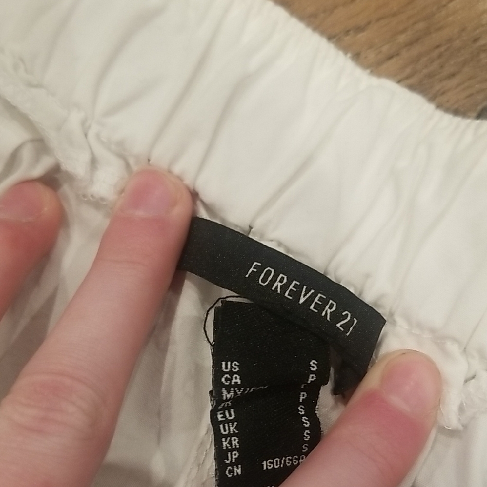 White Drawstring Pants - Picture 2 of 5